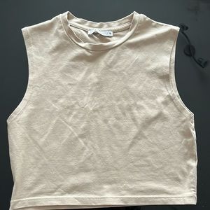 Cropped Zara tan top